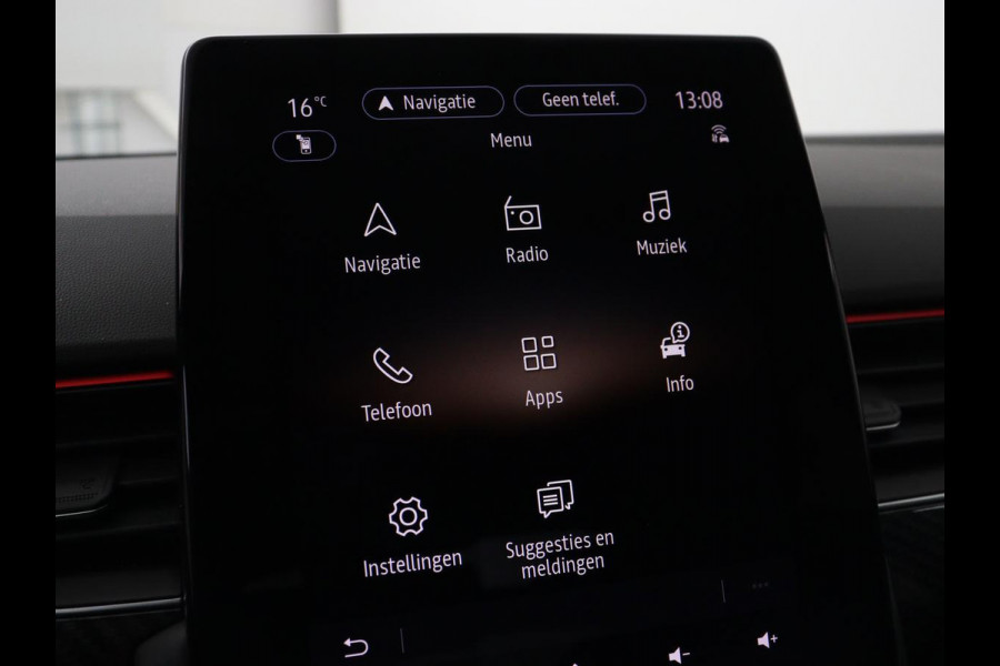 Renault Arkana 1.6 E-Tech Hybrid 145 R.S. Line | Panoramadak | Leder/Alcantara | Trekhaak | Stoelverwarming | Adaptive cruise | Camera | Carplay | Keyless | Park Assist | Full LED | Navigatie | Stuurverwarming