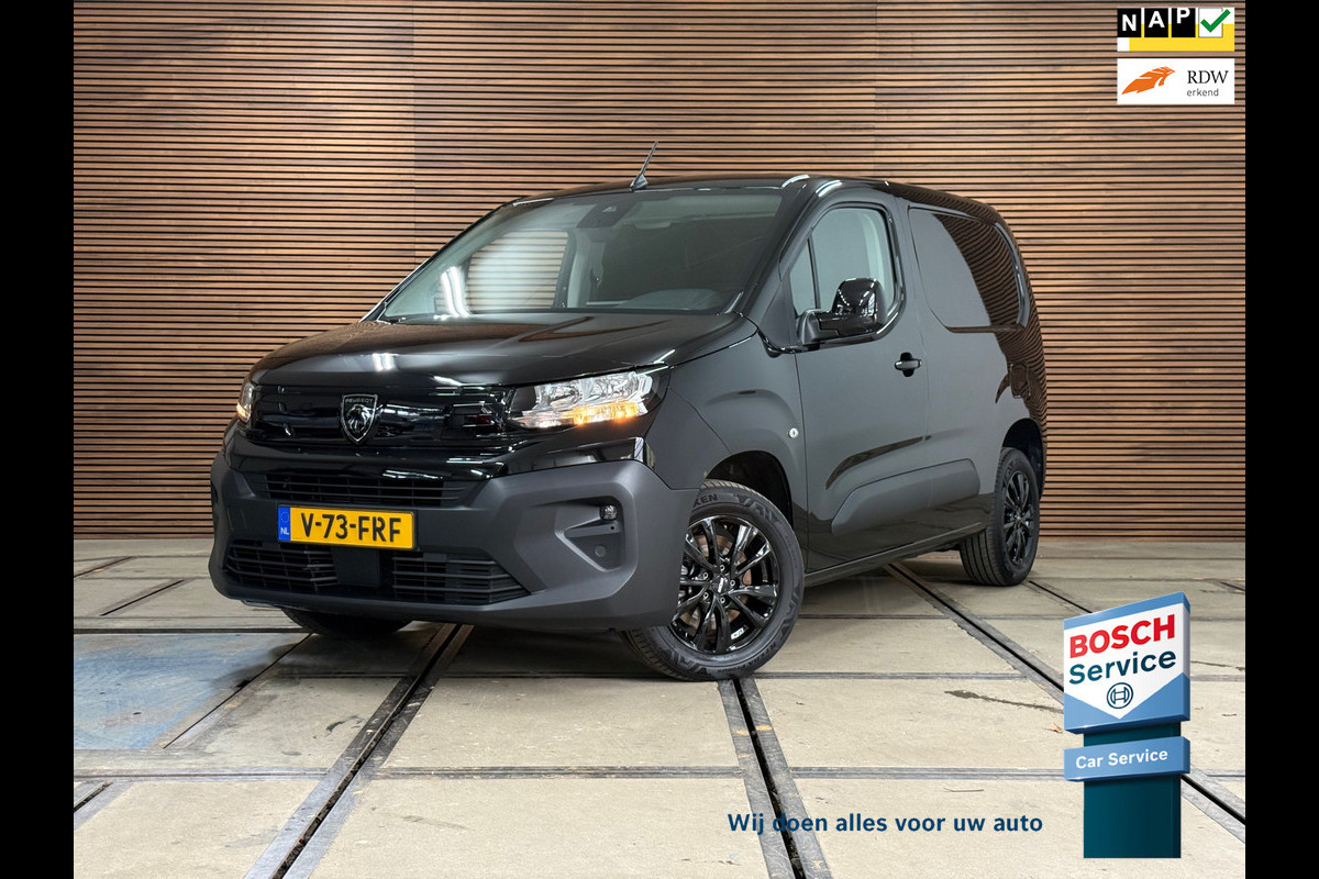 Peugeot Partner 1.5 BlueHDi 100 S&S L1 | Black Style | Carplay | Climate | Keyless | Mistlampen | Camera | Park Pilot