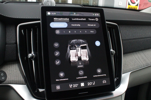 Volvo XC90 2.0 T8 456PK PHEV AWD PLUS BRIGHT | LUCHTVERING VOOR / ACHTER MET FOUR-C SETTINGS  | PANORAMISCH SCHUIF / KANTELDAK | EXTRA GETINT GLAS OP DE ACHTER PORTIEREN | BOWERS & WILKINS HIFI PREMIUM AUDI SYSTEEM INCLUSIEF FRESH AIR SUBWOOFER  | NAVIGATIE SYSTEEM BY GOOGLE MAPS | 360° CAMERA | ELEKTRISCH WEGKLAPBARE TREKHAAK | HEAD-UP DISPLAY | COMFORT STOELEN MET MASAGE FUNCTIE | STOEL VERWARMING EN VENTILATIE | ELEKTRISCH VERSTELBARE COMFORT STOEL MET GEHEUGEN EN ELEKTRISCH VERSTELBARE ZIJWANGEN | GEPERFOREERD NAPPA LEDER BEKLEDING BLOND / CHARCOAL | ACHTERBANK VERWARMING | N