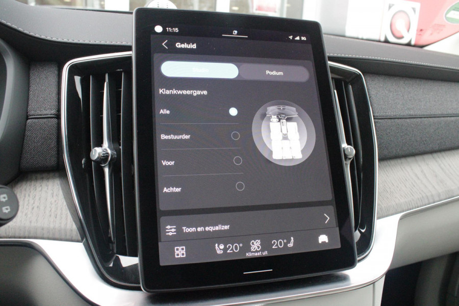 Volvo XC90 2.0 T8 456PK PHEV AWD PLUS BRIGHT | LUCHTVERING VOOR / ACHTER MET FOUR-C SETTINGS  | PANORAMISCH SCHUIF / KANTELDAK | EXTRA GETINT GLAS OP DE ACHTER PORTIEREN | BOWERS & WILKINS HIFI PREMIUM AUDI SYSTEEM INCLUSIEF FRESH AIR SUBWOOFER  | NAVIGATIE SYSTEEM BY GOOGLE MAPS | 360° CAMERA | ELEKTRISCH WEGKLAPBARE TREKHAAK | HEAD-UP DISPLAY | COMFORT STOELEN MET MASAGE FUNCTIE | STOEL VERWARMING EN VENTILATIE | ELEKTRISCH VERSTELBARE COMFORT STOEL MET GEHEUGEN EN ELEKTRISCH VERSTELBARE ZIJWANGEN | GEPERFOREERD NAPPA LEDER BEKLEDING BLOND / CHARCOAL | ACHTERBANK VERWARMING | N