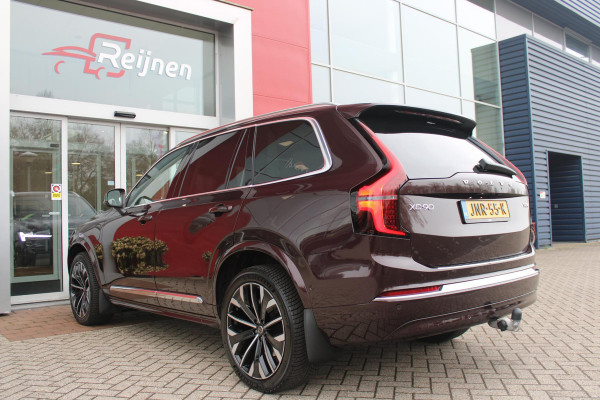 Volvo XC90 2.0 T8 456PK PHEV AWD PLUS BRIGHT | LUCHTVERING VOOR / ACHTER MET FOUR-C SETTINGS  | PANORAMISCH SCHUIF / KANTELDAK | EXTRA GETINT GLAS OP DE ACHTER PORTIEREN | BOWERS & WILKINS HIFI PREMIUM AUDI SYSTEEM INCLUSIEF FRESH AIR SUBWOOFER  | NAVIGATIE SYSTEEM BY GOOGLE MAPS | 360° CAMERA | ELEKTRISCH WEGKLAPBARE TREKHAAK | HEAD-UP DISPLAY | COMFORT STOELEN MET MASAGE FUNCTIE | STOEL VERWARMING EN VENTILATIE | ELEKTRISCH VERSTELBARE COMFORT STOEL MET GEHEUGEN EN ELEKTRISCH VERSTELBARE ZIJWANGEN | GEPERFOREERD NAPPA LEDER BEKLEDING BLOND / CHARCOAL | ACHTERBANK VERWARMING | N