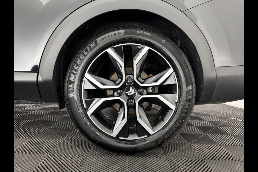 Citroën Ë-C4 X Feel Pack 50 kWh [ 3-Fase-11Kw ] {SOH-91%} (INCL-BTW) *HEATPUMP | FULL-LED | LEATHER-FABRIC | DIGI-COCKPIT | DAB | COMFORTSEATS | CAMERA | ECC | CARPLAY | LANE-ASSIST | PDC | CRUISE | 18''ALU*