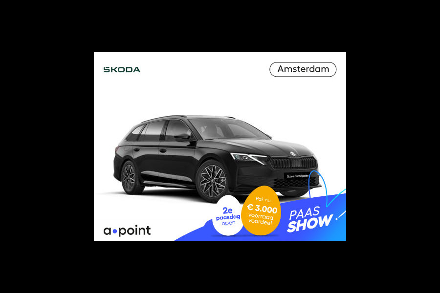 Škoda Octavia Combi Sportline Tour m-HEV 1.5 TSI 150 pk 7 versn. DSG | Panorama schuif/kanteldak | Trekhaak, wegklapbaar | Infotainment navigatie pakket | Travel Assist pakket | Winter pakket