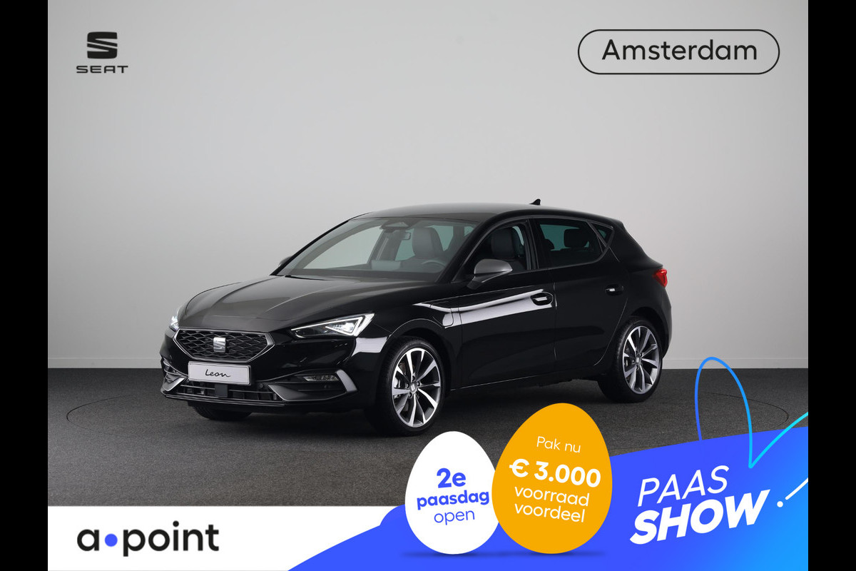 Seat Leon 1.5 TSI e-Hybrid FR Business | Technology Pack | Velgen 'Performance Supreme', 18 inch | Elektr. Trekhaak | Midnight Black Metallic