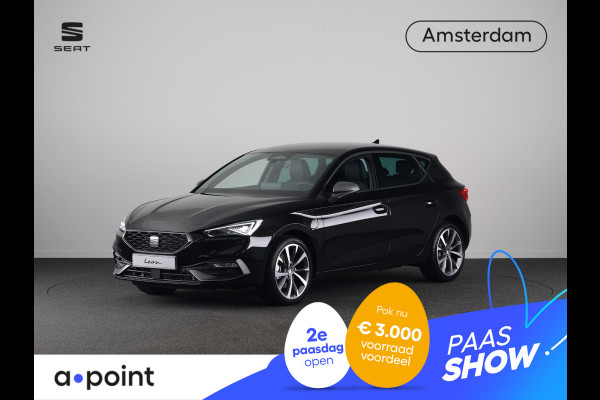 Seat Leon 1.5 TSI e-Hybrid FR Business | Technology Pack | Velgen 'Performance Supreme', 18 inch | Elektr. Trekhaak | Midnight Black Metallic