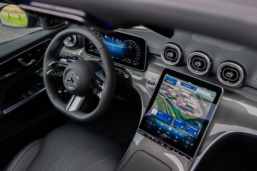 Mercedes-Benz C-Klasse 300 e AMG Magno|Nappa|Night|Rij-assistentie Plus|Keyless-Go|Stoelkoeling|Pano|360°|Burmester|19''