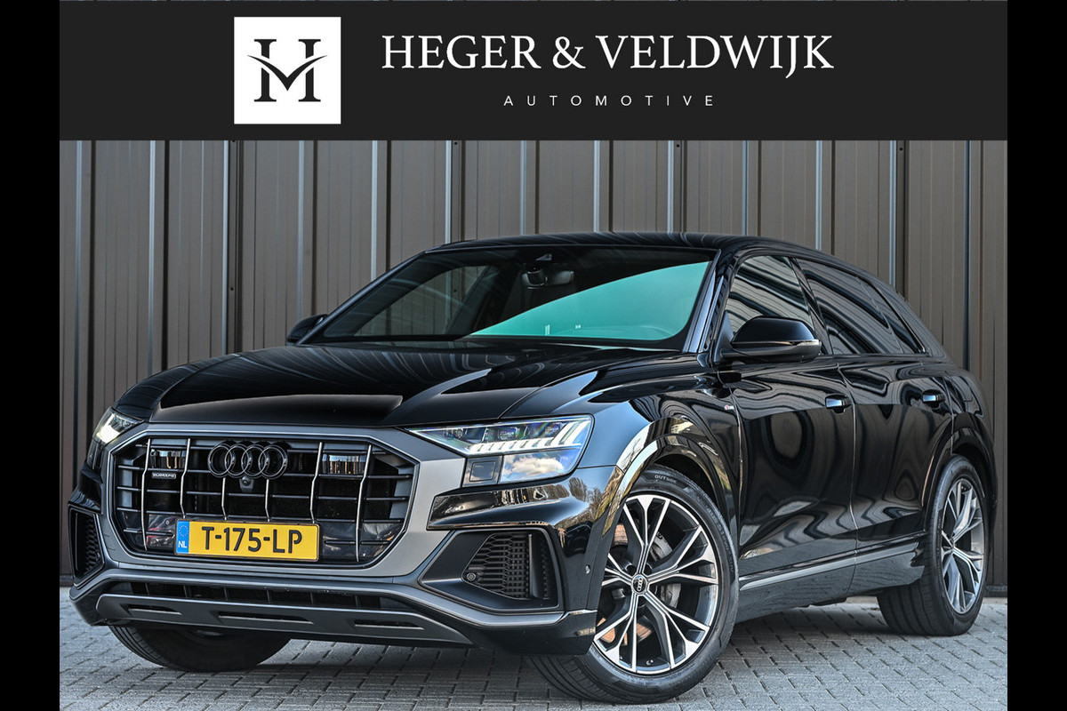 Audi Q8 55 TFSI e quattro Pro Line | Head-Up | Night vision | Luchtvering | Adaptive cruise | 360 Camera | Soft close | Keyless | Ambiance interieur | Achterbank verwarming | Trekhaak