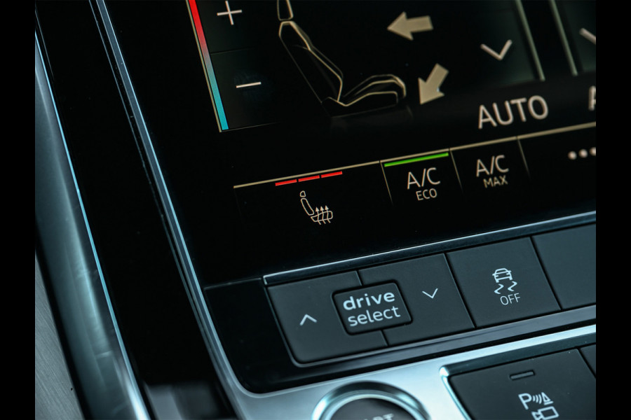 Audi Q8 55 TFSI e quattro Pro Line | Head-Up | Night vision | Luchtvering | Adaptive cruise | 360 Camera | Soft close | Keyless | Ambiance interieur | Achterbank verwarming | Trekhaak