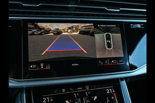 Audi Q8 55 TFSI e quattro Pro Line | Head-Up | Night vision | Luchtvering | Adaptive cruise | 360 Camera | Soft close | Keyless | Ambiance interieur | Achterbank verwarming | Trekhaak