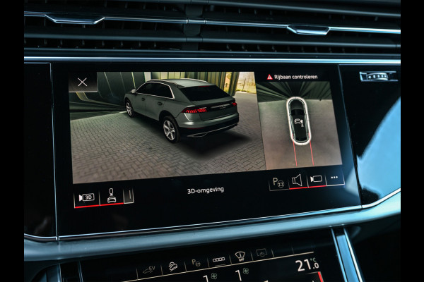 Audi Q8 55 TFSI e quattro Pro Line | Head-Up | Night vision | Luchtvering | Adaptive cruise | 360 Camera | Soft close | Keyless | Ambiance interieur | Achterbank verwarming | Trekhaak