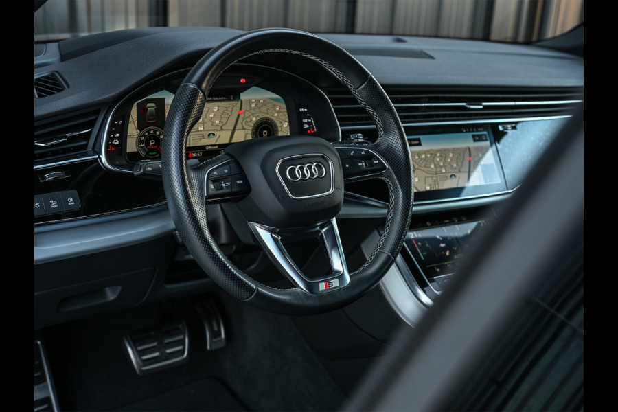 Audi Q8 55 TFSI e quattro Pro Line | Head-Up | Night vision | Luchtvering | Adaptive cruise | 360 Camera | Soft close | Keyless | Ambiance interieur | Achterbank verwarming | Trekhaak