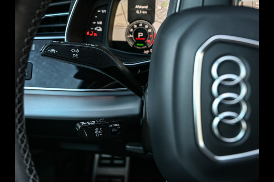 Audi Q8 55 TFSI e quattro Pro Line | Head-Up | Night vision | Luchtvering | Adaptive cruise | 360 Camera | Soft close | Keyless | Ambiance interieur | Achterbank verwarming | Trekhaak
