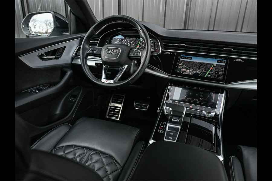 Audi Q8 55 TFSI e quattro Pro Line | S-Seats | B&O Sound | Head-Up | Night vision | Luchtvering | Adaptive cruise  | Camera | Keyless | Ambiance interieur |