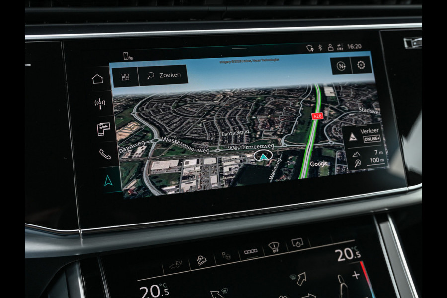 Audi Q8 55 TFSI e quattro Pro Line | S-Seats | B&O Sound | Head-Up | Night vision | Luchtvering | Adaptive cruise  | Camera | Keyless | Ambiance interieur |