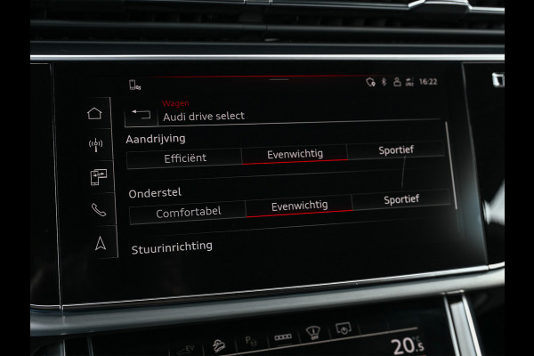 Audi Q8 55 TFSI e quattro Pro Line | S-Seats | B&O Sound | Head-Up | Night vision | Luchtvering | Adaptive cruise  | Camera | Keyless | Ambiance interieur |