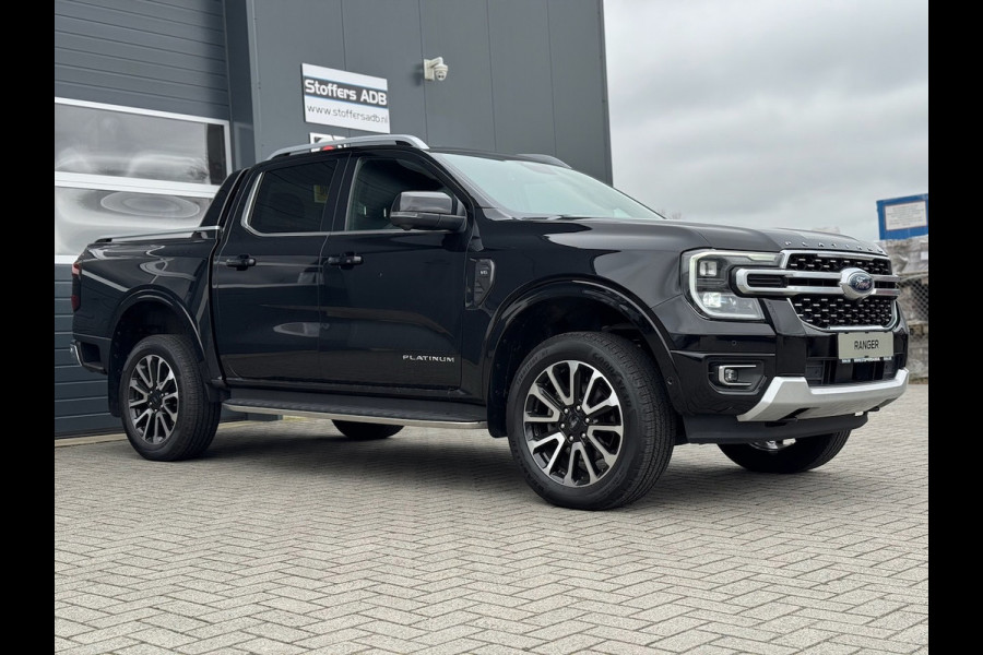 Ford Ranger 3.0 V6 241pk Platinum Double Cab | BPM VRIJ | 2-zits | Trekhaak 3500KG | 360 Cam | Leder geventileerd | Elekt. Rollo