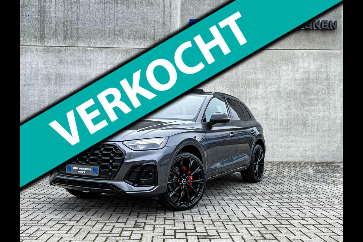 Audi Q5 50 TFSI e Quattro Competition Pro Line S S-Line 299pk Automaat! Kuipstoelen|Panoramadak|Virtual Cockpit|Camera|HUD|22inch