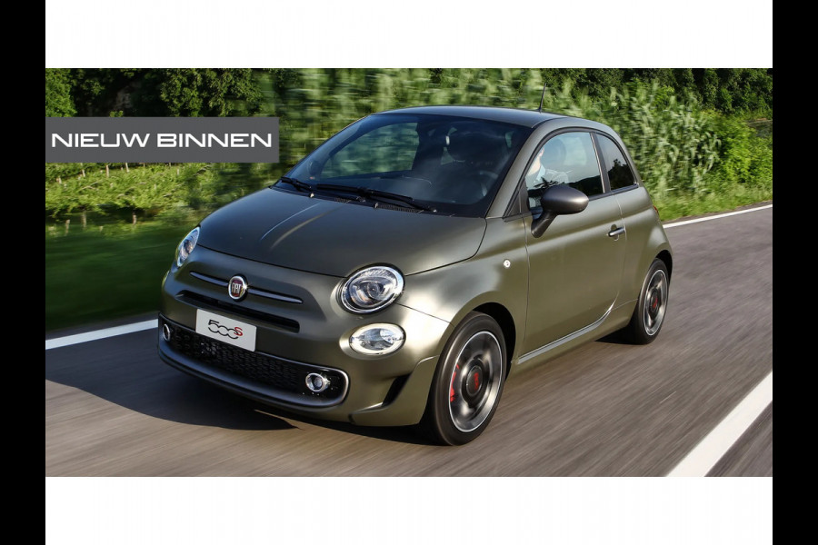 Fiat 500 0.9 TwinAir Turbo Sport | Mat Groen | Apple Carplay | Parkeersensoren | Navigatie | Climate Control | Digitale Tellers | Groot Scherm | Cruise Control | LED