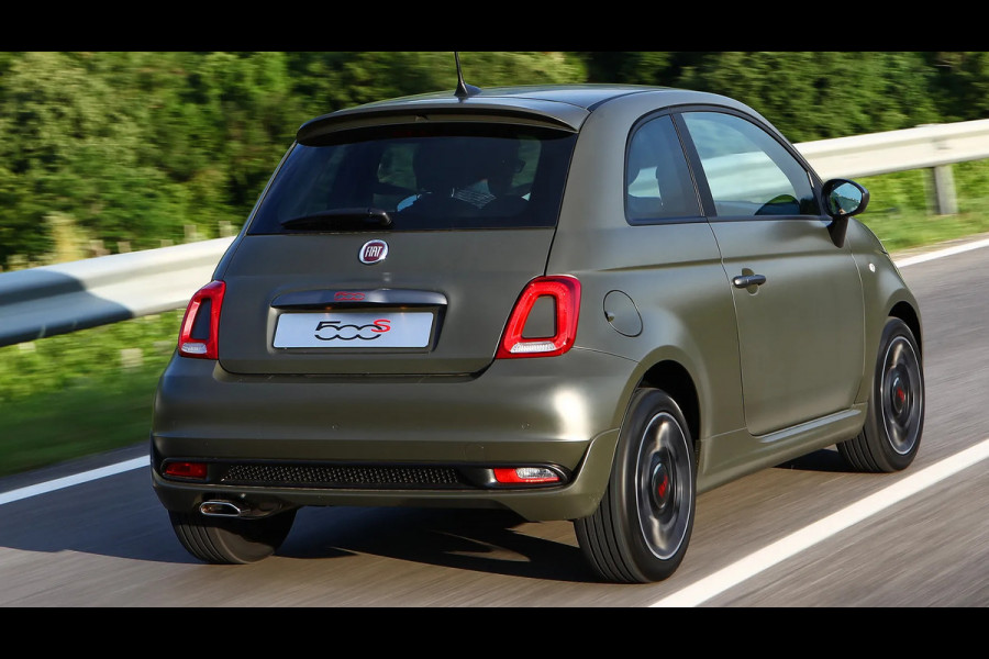 Fiat 500 0.9 TwinAir Turbo Sport | Mat Groen | Apple Carplay | Parkeersensoren | Navigatie | Climate Control | Digitale Tellers | Groot Scherm | Cruise Control | LED