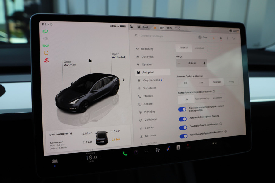 Tesla Model 3 RWD Plus 60 kWh | 283PK | Panoramadak | Stoel/Stuurverw. | Autopilot | Led | Standkachel | 2022.