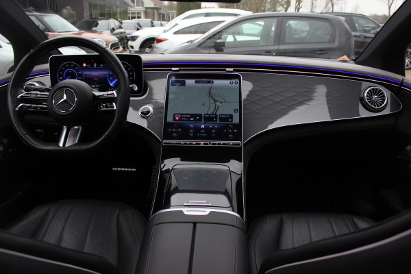 Mercedes-Benz EQE 350 AMG Line 89 kWh / SoH 95,7% / Panoramadak / Camera / Achterasbesturing / Head-up / Luxe Leder / Premium Plus-pakket / Stoelventilatie + Verwarming + Massage / Navigatie / Dodehoek / DAB / ACC