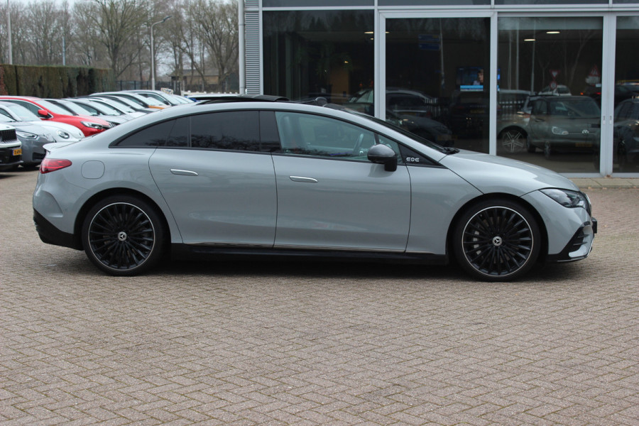 Mercedes-Benz EQE 350 AMG Line 89 kWh / SoH 95,7% / Panoramadak / Camera / Achterasbesturing / Head-up / Luxe Leder / Premium Plus-pakket / Stoelventilatie + Verwarming + Massage / Navigatie / Dodehoek / DAB / ACC