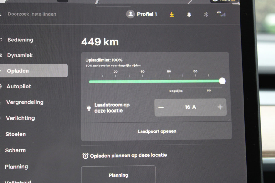 Tesla Model Y LONG RANGE DUAL AWD 75 kWh AUTOPILOT NAVI LEER PANO SOh 95,5%