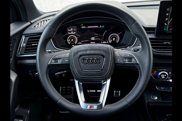 Audi Q5 55TFSI e 367PK Quattro Competition S Edition S-Line 1é Eig!|Pano|Luchtvering|S5-stoelen|HD Matrix|Carbon|Trekhaak|Ambiance