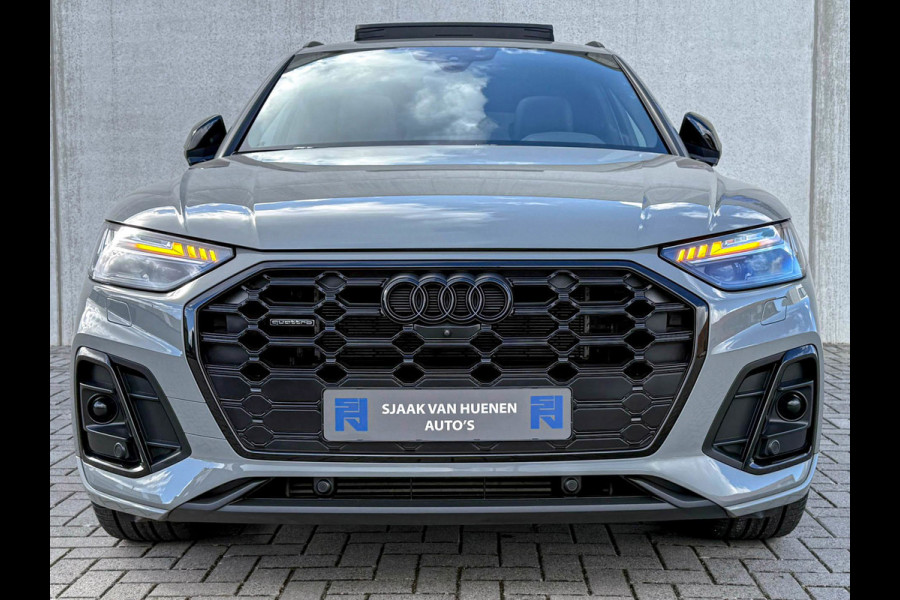 Audi Q5 55TFSI e 367PK Quattro Competition S Edition S-Line 1é Eig!|Pano|Luchtvering|S5-stoelen|HD Matrix|Carbon|Trekhaak|Ambiance