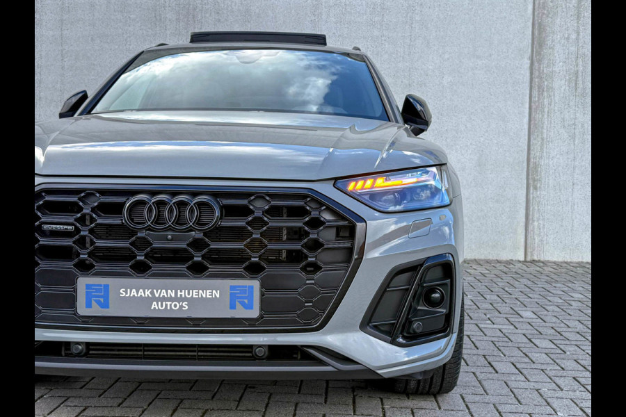 Audi Q5 55TFSI e 367PK Quattro Competition S Edition S-Line 1é Eig!|Pano|Luchtvering|S5-stoelen|HD Matrix|Carbon|Trekhaak|Ambiance