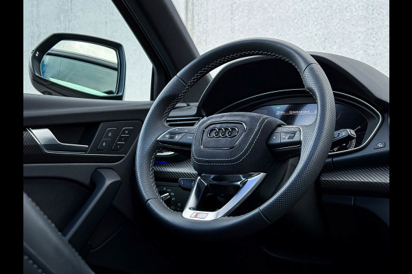 Audi Q5 55TFSI e 367PK Quattro Competition S Edition S-Line 1é Eig!|Pano|Luchtvering|S5-stoelen|HD Matrix|Carbon|Trekhaak|Ambiance