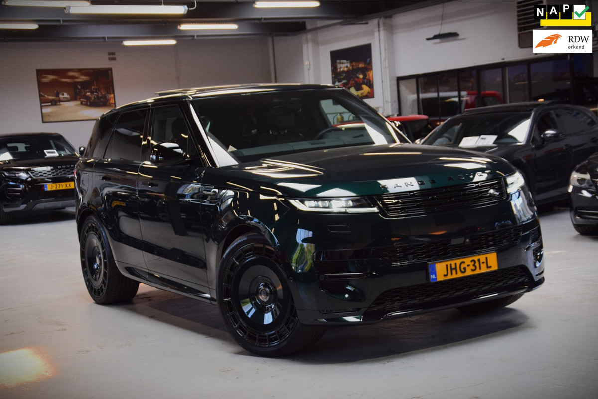 Land Rover Range Rover Sport 3.0 P460e Dynamic HSE PHEV 1e Eig.|Massage|24"URBAN|Britisch Racing Green