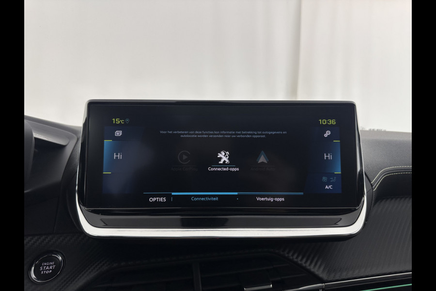 Peugeot e-208 EV GT 350 50 kWh [ 3-Fase ] *HEATPUMP | PANO | FULL-LED | DIGI-COCKPIT | BLINDSPOT | CAMERA | LEATHER-ALCANTARA | AMBIENTLIGHT | NAVI-FULLMAP | LANE-ASSIST | KEYLESS | DAB | CCS-FASTLOADER | HEATED-SPORTSEATS