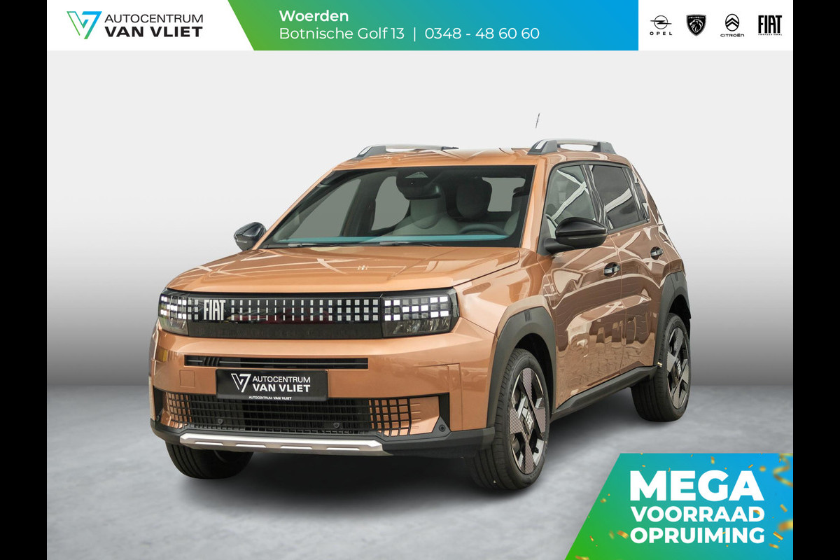 Fiat Grande Panda La Prima 7,4 kW 44 kWh | Uit voorraad leverbaar | Clima | Cruise | Camera | Apple Carplay | 17" | Navi