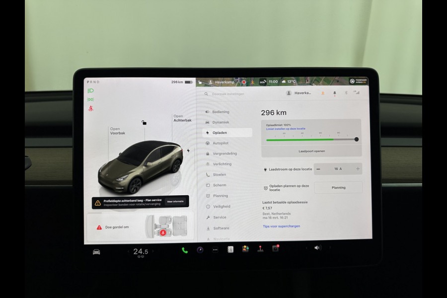 Tesla Model Y RWD 58 kWh [ 3-Fase ] {SOH-91%} (INCL-BTW) Aut. *PANO | LEATHER | TOWBAR | AUTO-PILOT | NAVI-FULLMAP | MATRIX-LED | KEYLESS | CAMERA | DAB+ | HEATED-COMFORTSEATS | PRIVACYGLASS | TOPVIEW | 19''ALU*