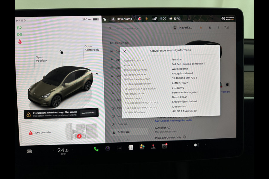 Tesla Model Y RWD 58 kWh [ 3-Fase ] {SOH-91%} (INCL-BTW) Aut. *PANO | LEATHER | TOWBAR | AUTO-PILOT | NAVI-FULLMAP | MATRIX-LED | KEYLESS | CAMERA | DAB+ | HEATED-COMFORTSEATS | PRIVACYGLASS | TOPVIEW | 19''ALU*
