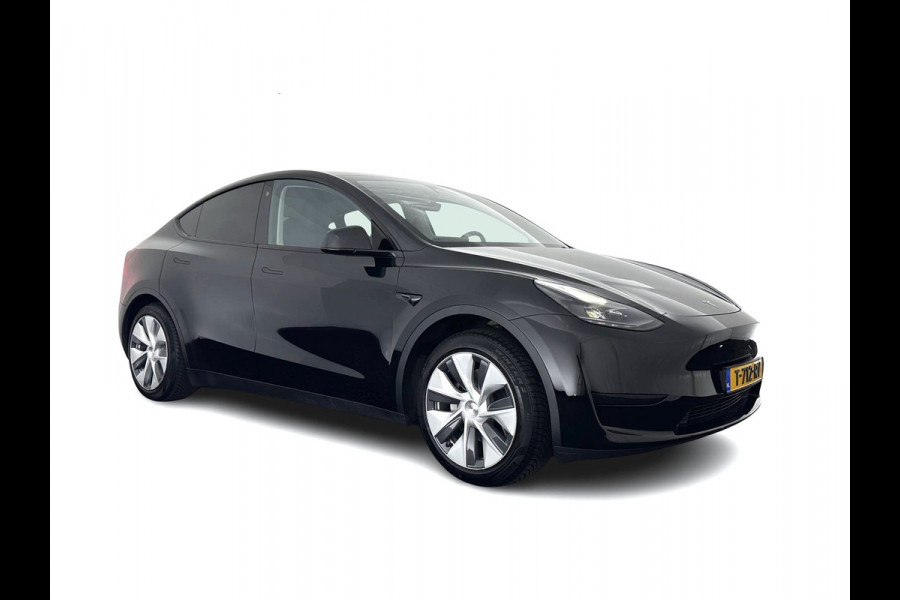 Tesla Model Y RWD 58 kWh [ 3-Fase ] {SOH-91%} (INCL-BTW) Aut. *PANO | LEATHER | TOWBAR | AUTO-PILOT | NAVI-FULLMAP | MATRIX-LED | KEYLESS | CAMERA | DAB+ | HEATED-COMFORTSEATS | PRIVACYGLASS | TOPVIEW | 19''ALU*