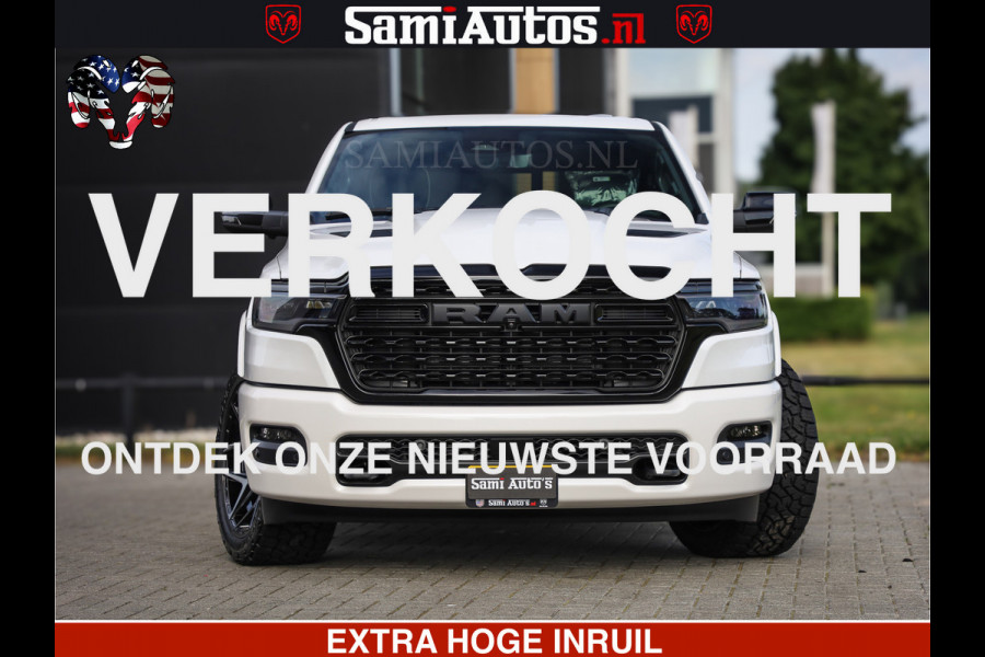 Dodge Ram Limited Night High Output 540HP 706Nm | Massage + Full Option | De Meest Luxe en Volle Pick-Up in zijn Klasse | Comfortabele Dubbele Cabine met Royale 5 Zitplaatsen | BPM vrij | Nu Leverbaar uit Voorraad | Voorraad Nr 2352 - 7649