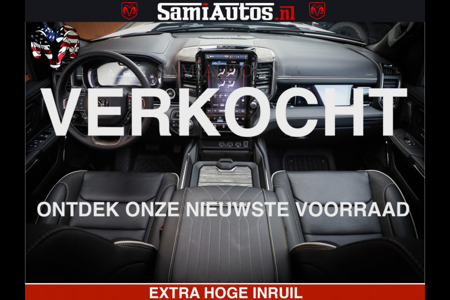 Dodge Ram Limited Night High Output 540HP 706Nm | Massage + Full Option | De Meest Luxe en Volle Pick-Up in zijn Klasse | Comfortabele Dubbele Cabine met Royale 5 Zitplaatsen | BPM vrij | Nu Leverbaar uit Voorraad | Voorraad Nr 2352 - 7649