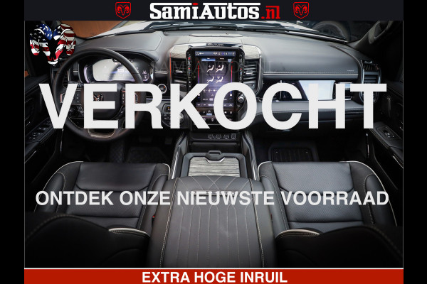 Dodge Ram Limited Night High Output 540HP 706Nm | Massage + Full Option | De Meest Luxe en Volle Pick-Up in zijn Klasse | Comfortabele Dubbele Cabine met Royale 5 Zitplaatsen | BPM vrij | Nu Leverbaar uit Voorraad | Voorraad Nr 2352 - 7649