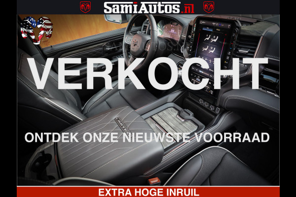 Dodge Ram Limited Night High Output 540HP 706Nm | Massage + Full Option | De Meest Luxe en Volle Pick-Up in zijn Klasse | Comfortabele Dubbele Cabine met Royale 5 Zitplaatsen | BPM vrij | Nu Leverbaar uit Voorraad | Voorraad Nr 2352 - 7649