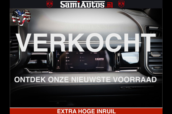 Dodge Ram Limited Night High Output 540HP 706Nm | Massage + Full Option | De Meest Luxe en Volle Pick-Up in zijn Klasse | Comfortabele Dubbele Cabine met Royale 5 Zitplaatsen | BPM vrij | Nu Leverbaar uit Voorraad | Voorraad Nr 2352 - 7649