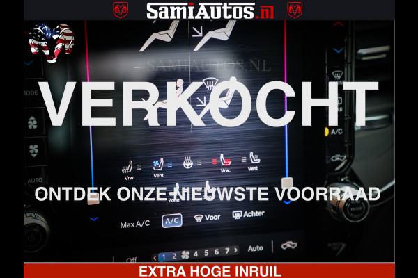 Dodge Ram Limited Night High Output 540HP 706Nm | Massage + Full Option | De Meest Luxe en Volle Pick-Up in zijn Klasse | Comfortabele Dubbele Cabine met Royale 5 Zitplaatsen | BPM vrij | Nu Leverbaar uit Voorraad | Voorraad Nr 2352 - 7649