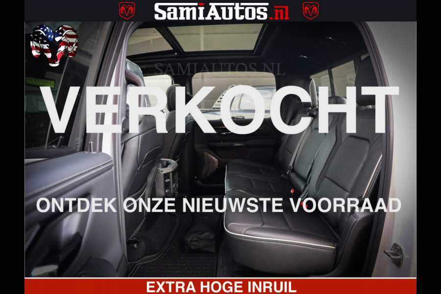 Dodge Ram Limited Night High Output 540HP 706Nm | Massage + Full Option | De Meest Luxe en Volle Pick-Up in zijn Klasse | Comfortabele Dubbele Cabine met Royale 5 Zitplaatsen | BPM vrij | Nu Leverbaar uit Voorraad | Voorraad Nr 2352 - 7649