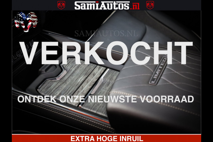 Dodge Ram Limited Night High Output 540HP 706Nm | Massage + Full Option | De Meest Luxe en Volle Pick-Up in zijn Klasse | Comfortabele Dubbele Cabine met Royale 5 Zitplaatsen | BPM vrij | Nu Leverbaar uit Voorraad | Voorraad Nr 2352 - 7649