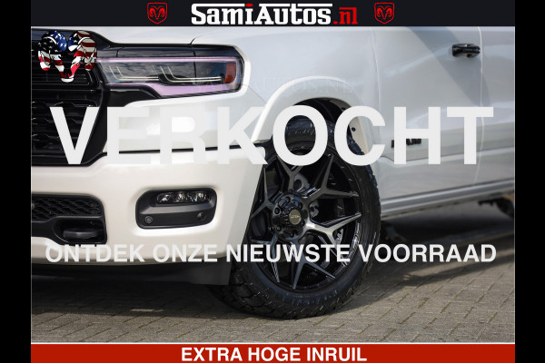 Dodge Ram Limited Night High Output 540HP 706Nm | Massage + Full Option | De Meest Luxe en Volle Pick-Up in zijn Klasse | Comfortabele Dubbele Cabine met Royale 5 Zitplaatsen | BPM vrij | Nu Leverbaar uit Voorraad | Voorraad Nr 2352 - 7649