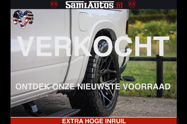 Dodge Ram Limited Night High Output 540HP 706Nm | Massage + Full Option | De Meest Luxe en Volle Pick-Up in zijn Klasse | Comfortabele Dubbele Cabine met Royale 5 Zitplaatsen | BPM vrij | Nu Leverbaar uit Voorraad | Voorraad Nr 2352 - 7649