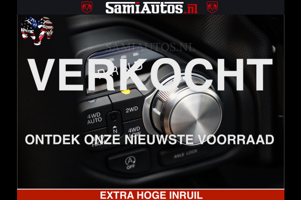Dodge Ram Limited Night High Output 540HP 706Nm | Massage + Full Option | De Meest Luxe en Volle Pick-Up in zijn Klasse | Comfortabele Dubbele Cabine met Royale 5 Zitplaatsen | BPM vrij | Nu Leverbaar uit Voorraad | Voorraad Nr 2352 - 7649