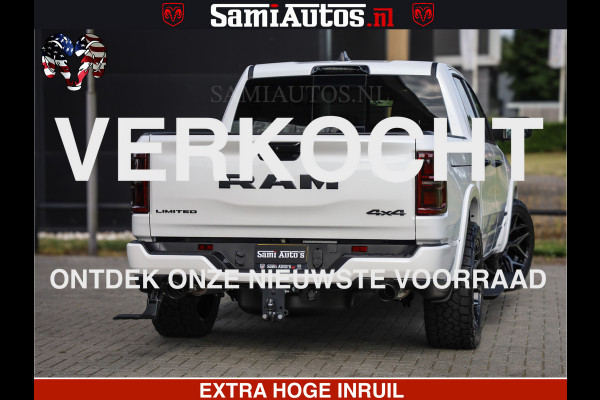 Dodge Ram Limited Night High Output 540HP 706Nm | Massage + Full Option | De Meest Luxe en Volle Pick-Up in zijn Klasse | Comfortabele Dubbele Cabine met Royale 5 Zitplaatsen | BPM vrij | Nu Leverbaar uit Voorraad | Voorraad Nr 2352 - 7649