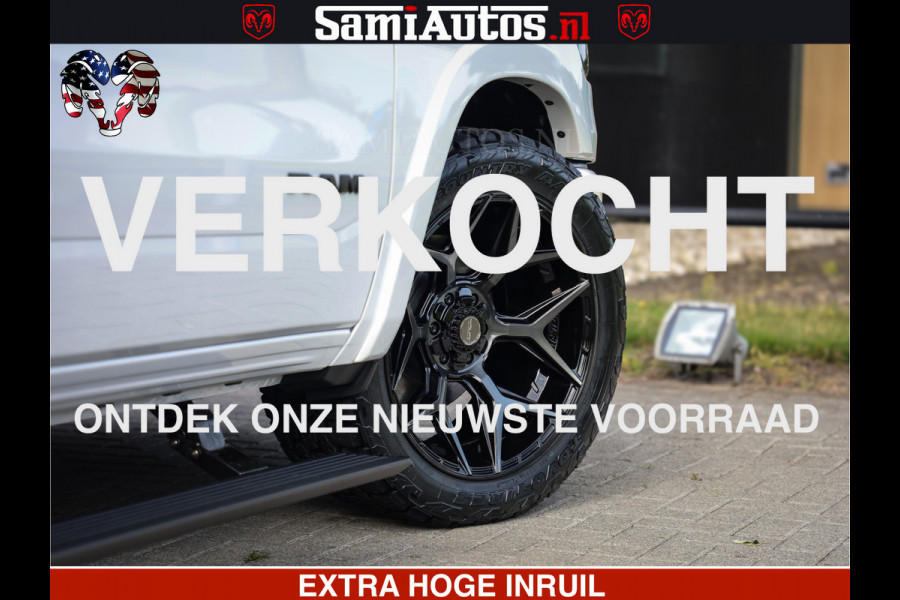 Dodge Ram Limited Night High Output 540HP 706Nm | Massage + Full Option | De Meest Luxe en Volle Pick-Up in zijn Klasse | Comfortabele Dubbele Cabine met Royale 5 Zitplaatsen | BPM vrij | Nu Leverbaar uit Voorraad | Voorraad Nr 2352 - 7649